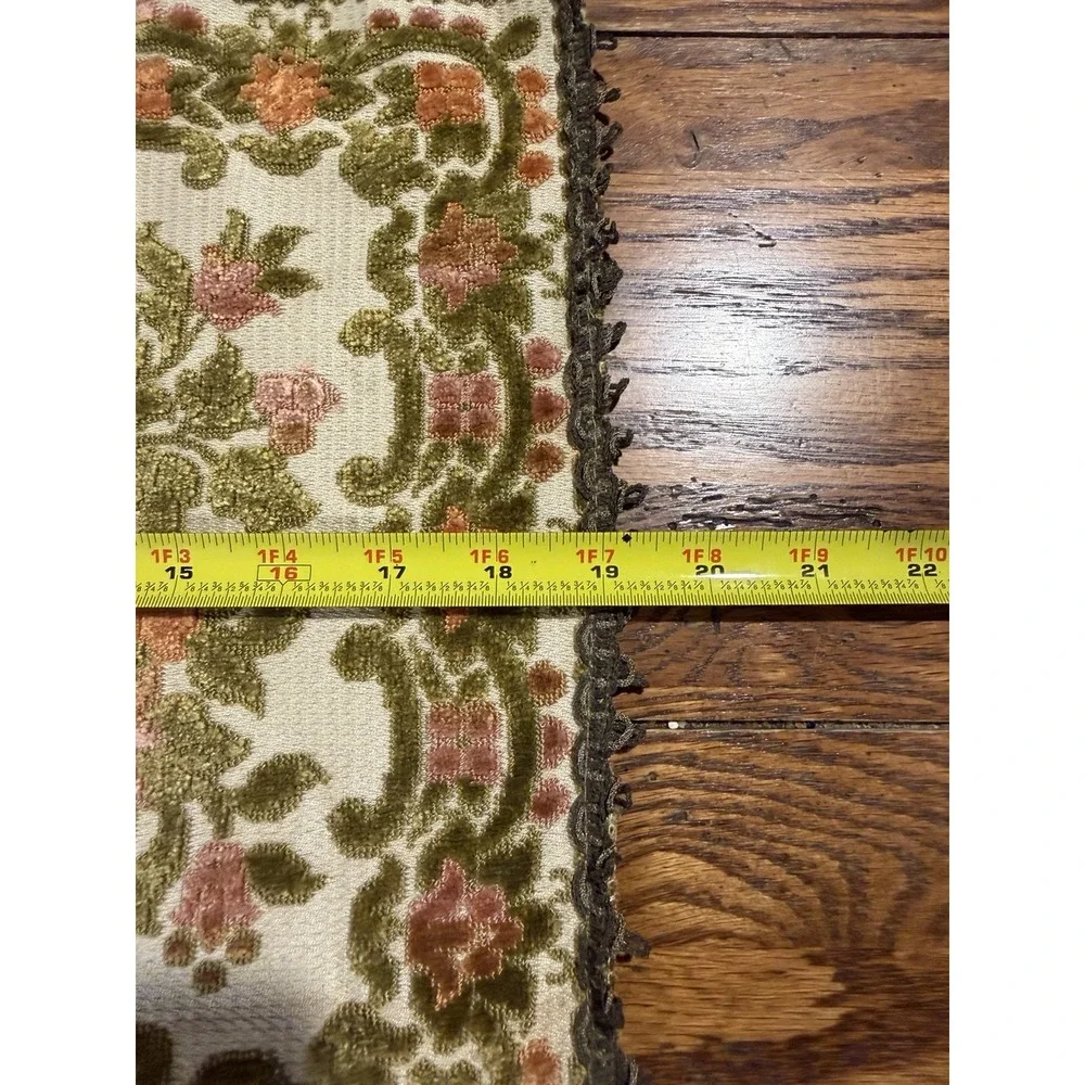 3 Vintage Floral Tapestry Lace Edged Doilies & Runners Floral Gram Antique